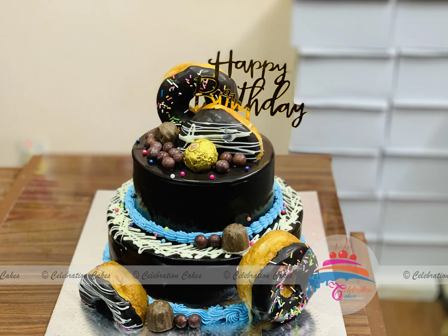 2 Story Doughnut Topping Cake (3 pounds) #098