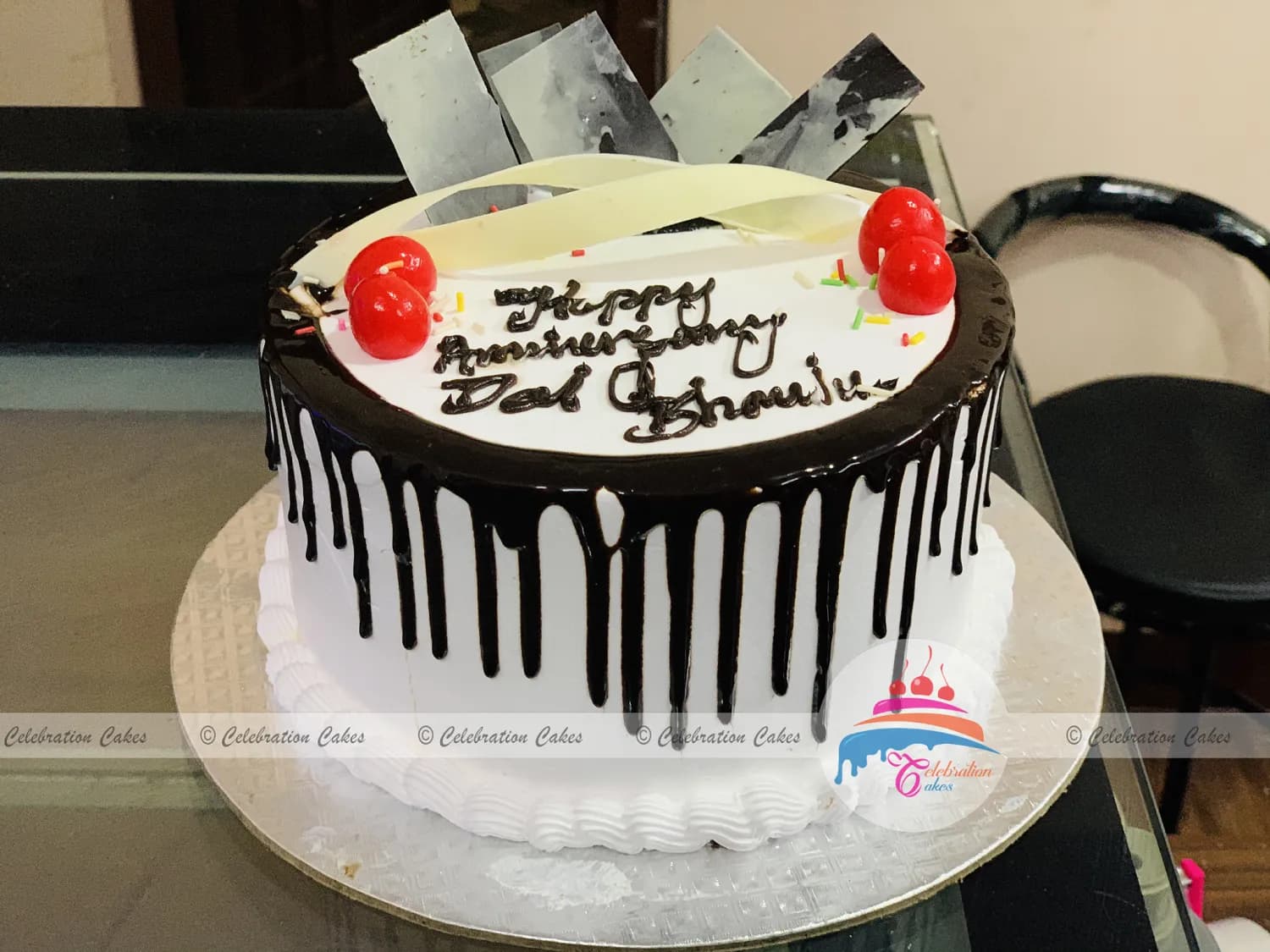 Chocolate Vanilla Cake #043