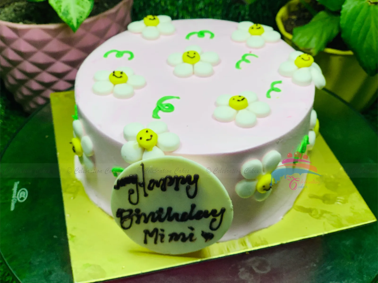 Flower design cake in Nepal #119
