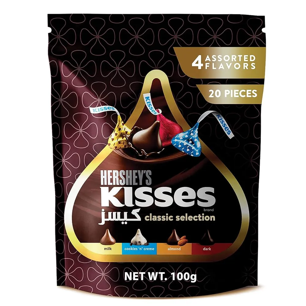 Hershey’s Kisses Classic Milk Chocolate, 100Gm