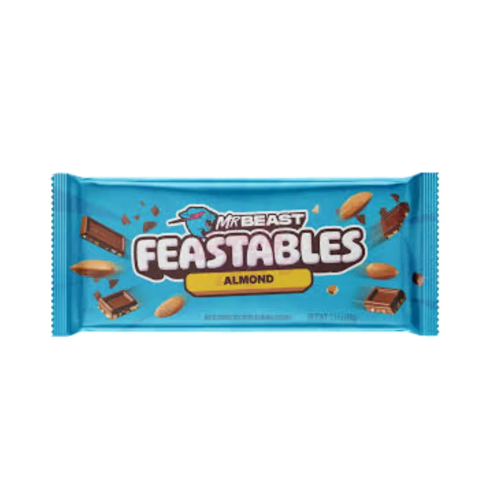 Mr Beast Feastables Almond Milk Chocolate, 60g
