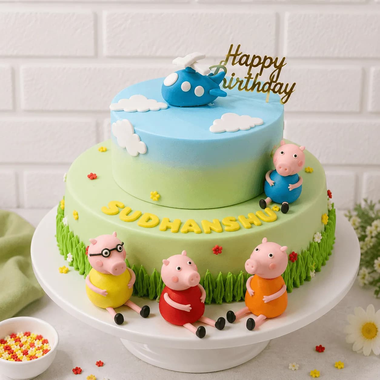 Peppa Pig Themed Cake