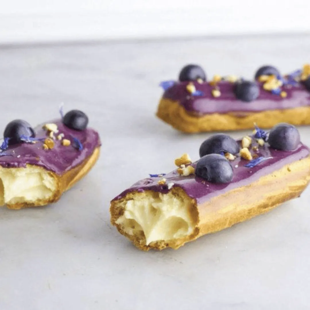 Blueberry Eclairs