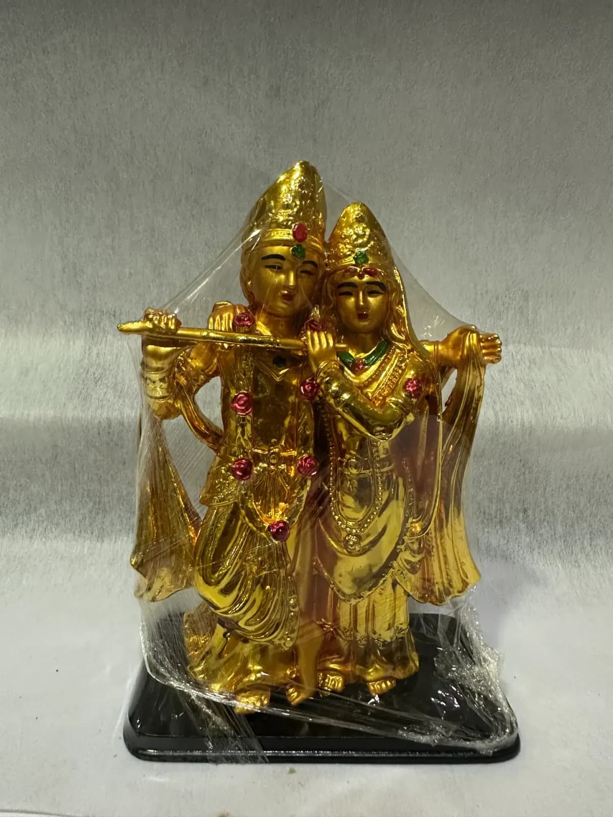 Golden Radha Krishna Statue