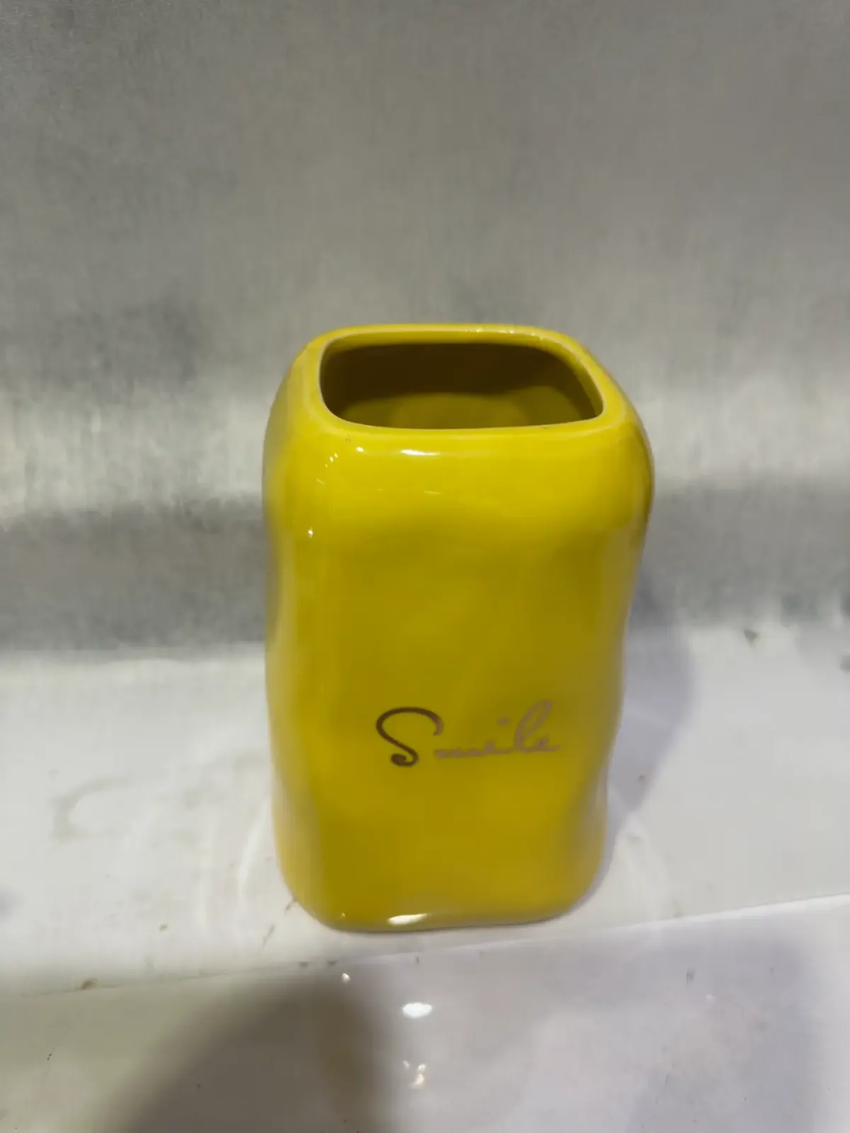 Smile Yellow Flower Pot