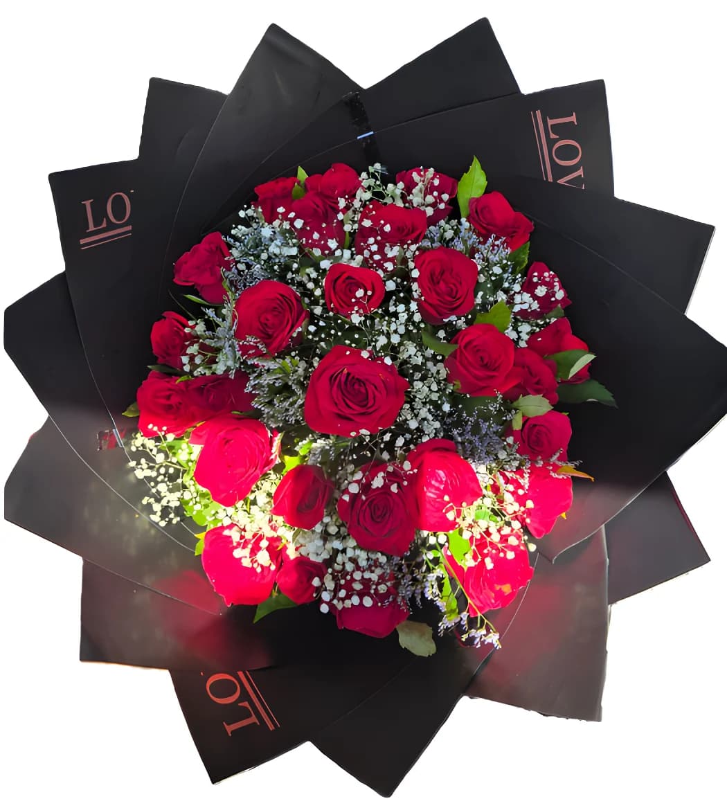 Crimson Circle Bouquet
