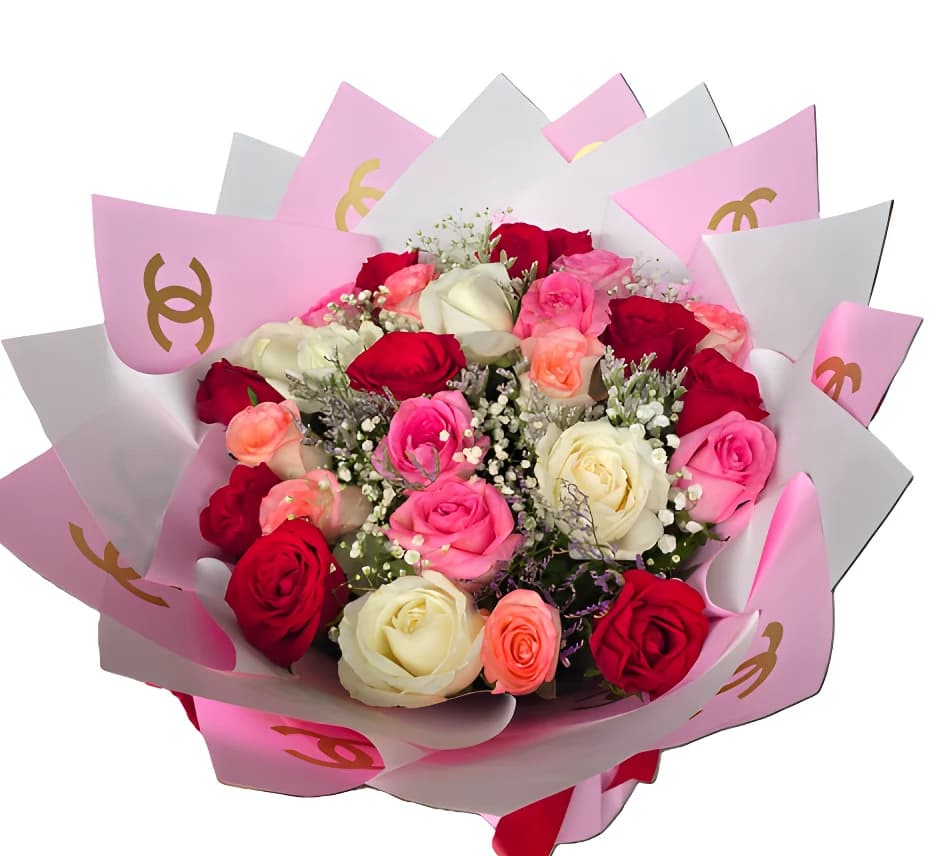 Tricolor Rose Bouquet